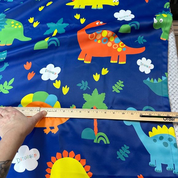 Dinosaur Grommet Curtain Panel Animated Youth Kids Toddler Room Decor 4 Panels - Picture 6 of 12